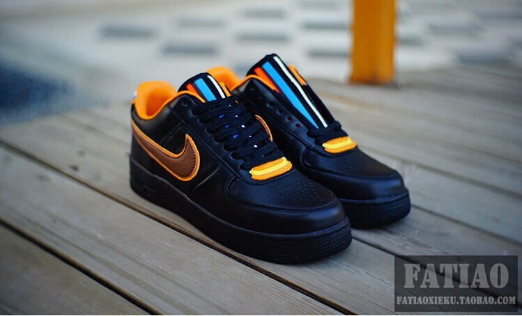 Riccardo Tisci Nike R.T. Air Force 1 Low Blue Yellow Shoes